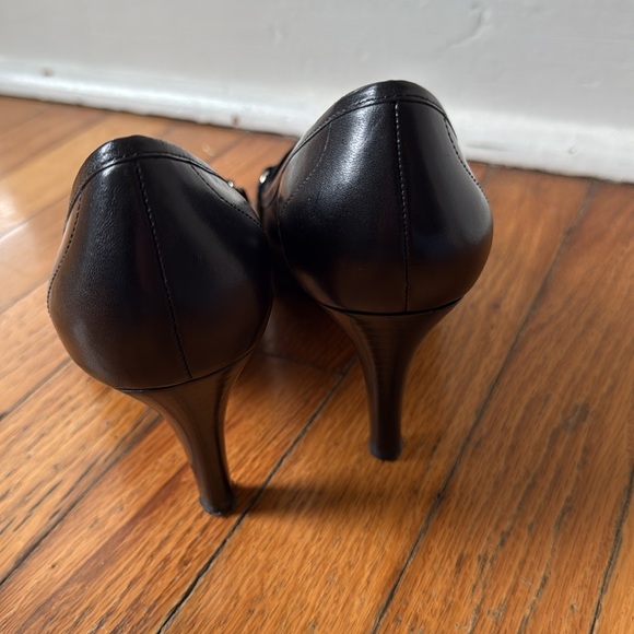 Franco Sarto Elegant Pointed Toe Black Women's Heels 8 - Picture 5 of 7